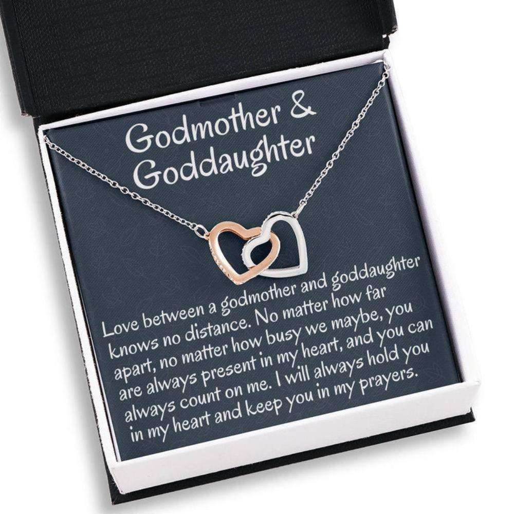 Goddaughter Necklace, Godmother & Goddaughter Gift Necklace, Necklace Gift For Baptism, Confirmation, Graduation Birthday Gifts For Daughter Rakva