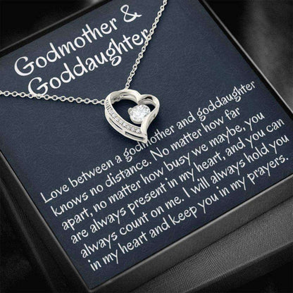 Goddaughter Necklace, Godmother & Goddaughter Gift Necklace, Necklace Gift For Baptism, Confirmation, Graduation Birthday Gifts For Daughter Rakva