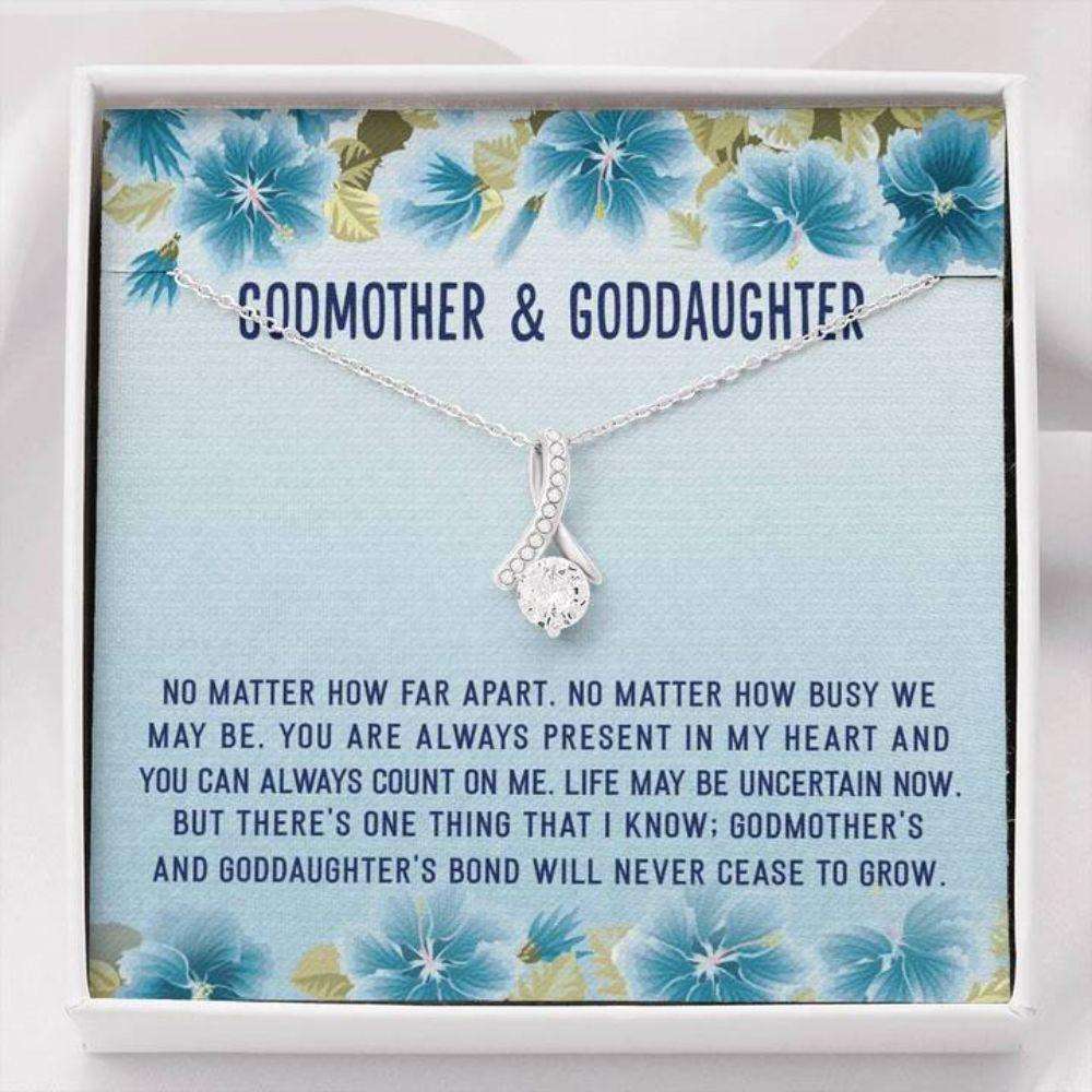 Goddaughter Necklace, Godmother Necklace, Godmother & Goddaughter Gift Necklace Gifts For Daughter Rakva