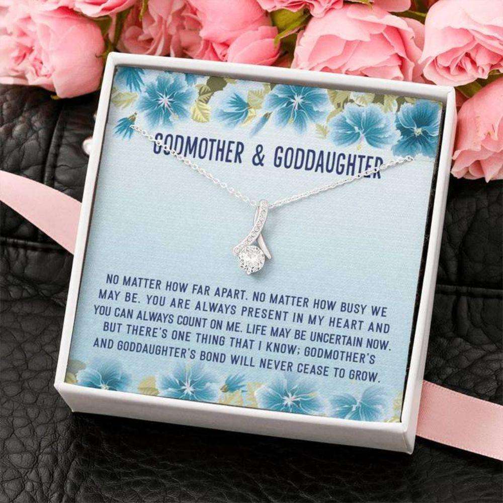 Goddaughter Necklace, Godmother Necklace, Godmother & Goddaughter Gift Necklace Gifts For Daughter Rakva