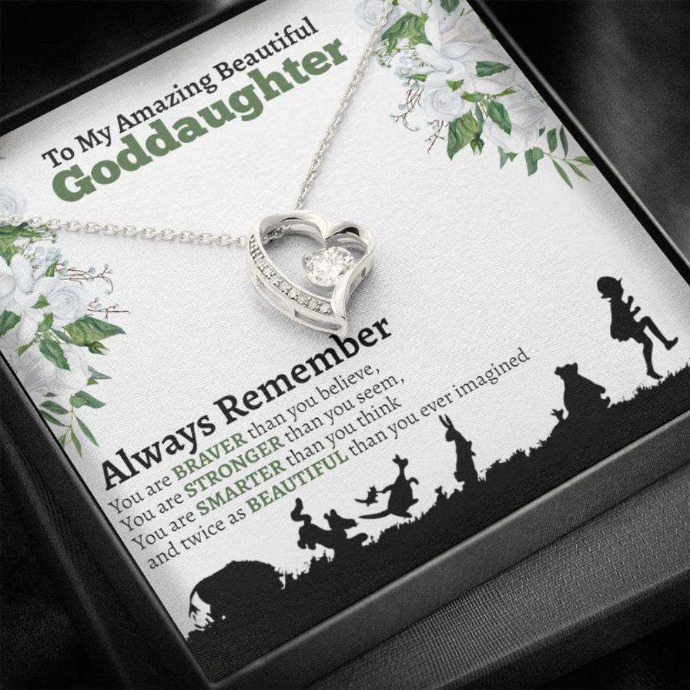 Goddaughter Necklace, Love You To The Moon, Necklace Gift For Goddaughter, Sentimental Goddaughter Gift Gifts For Daughter Rakva