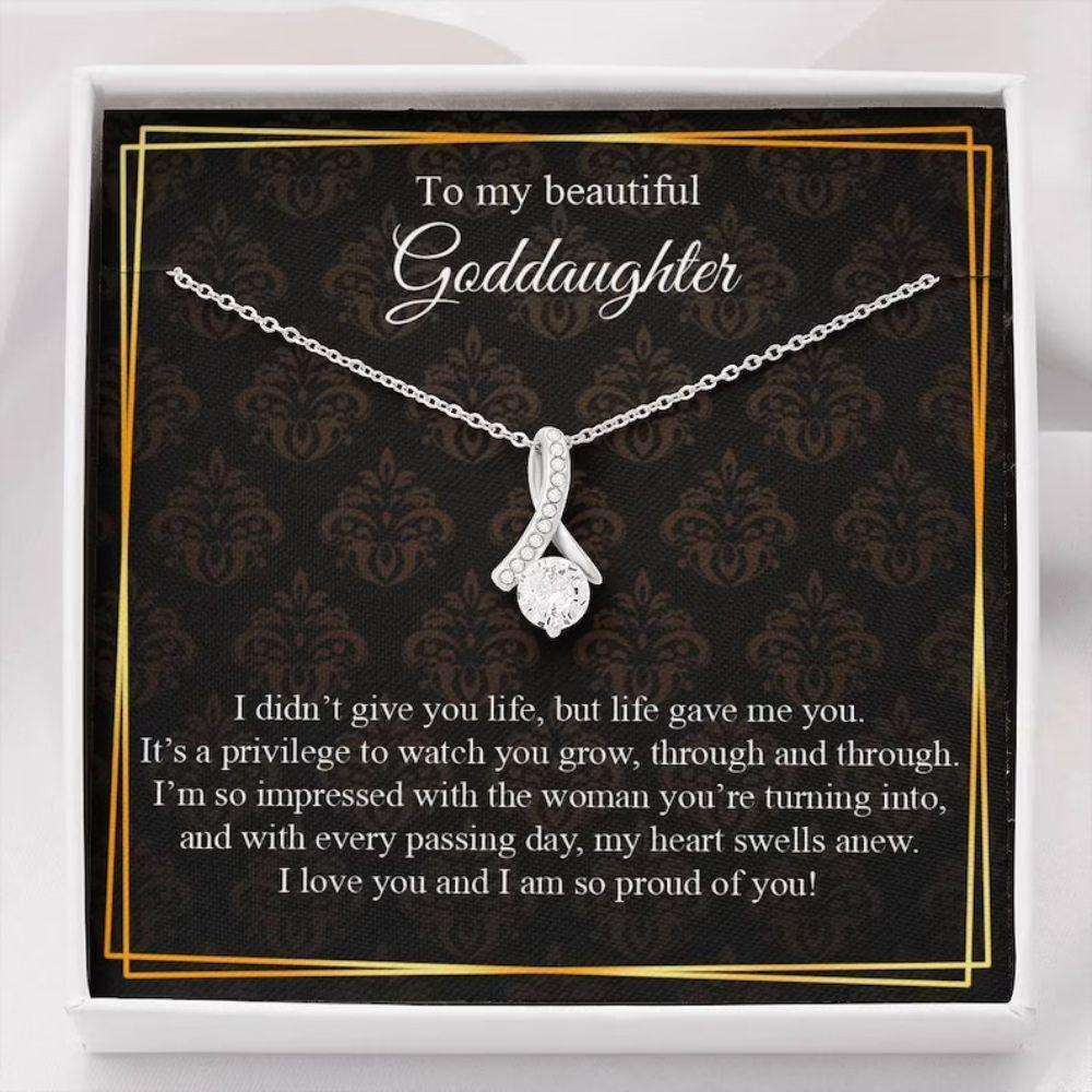 Goddaughter Necklace, Necklace For Goddaughter, Goddaughter Gift, Gift From Godmother Gifts For Daughter Rakva