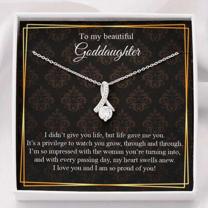 Goddaughter Necklace, Necklace For Goddaughter, Goddaughter Gift, Gift From Godmother Gifts For Daughter Rakva