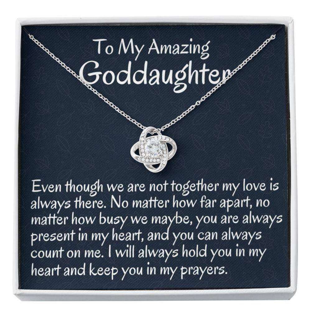 Goddaughter Necklace, To My Goddaughter Gift From Godmother Necklace Gift For Baptism, Confirmation, Graduation Birthday Gifts For Daughter Rakva