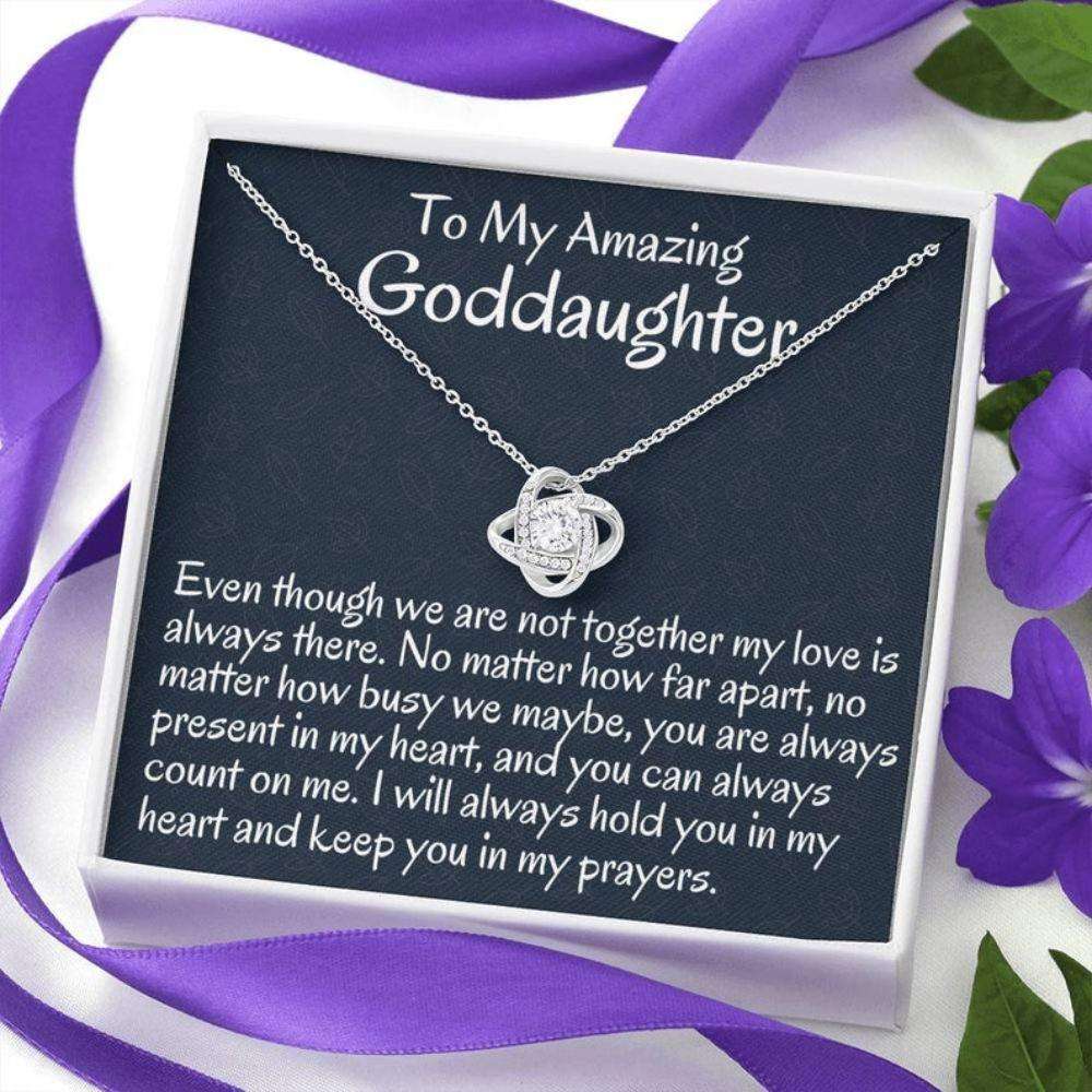 Goddaughter Necklace, To My Goddaughter Gift From Godmother Necklace Gift For Baptism, Confirmation, Graduation Birthday Gifts For Daughter Rakva