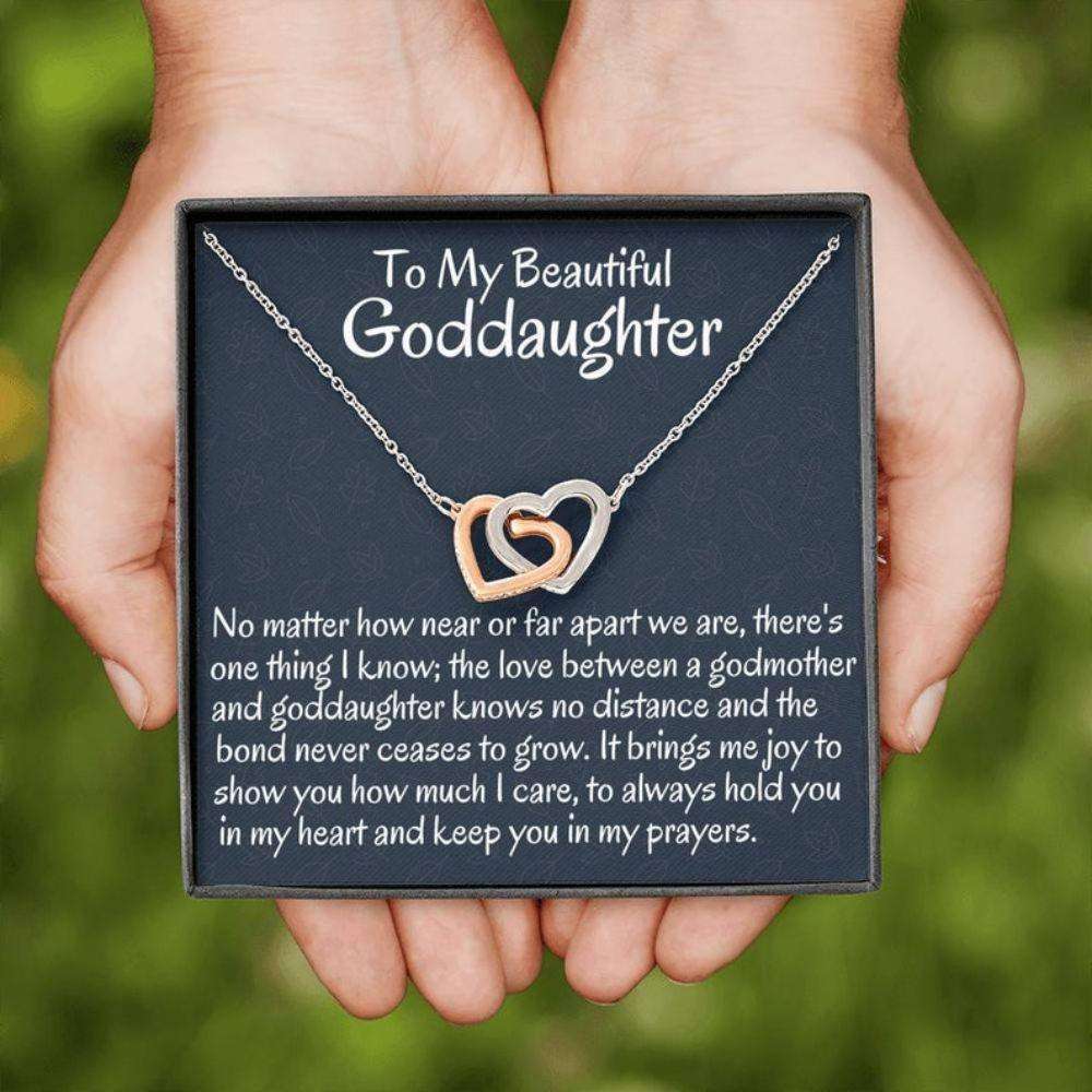 Goddaughter Necklace, To My Goddaughter Necklace Gift From Godmother Necklace Gift For First Communion, Confirmation, Birthday Gifts For Daughter Rakva