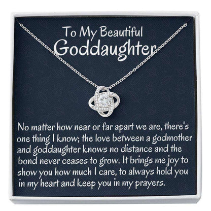 Goddaughter Necklace, To My Goddaughter Necklace Gift From Godmother Necklace Gift For First Communion, Confirmation, Birthday Gifts For Daughter Rakva