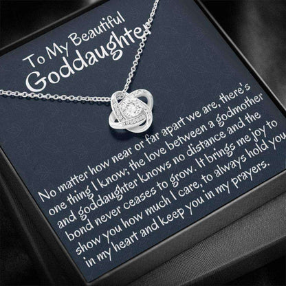 Goddaughter Necklace, To My Goddaughter Necklace Gift From Godmother Necklace Gift For First Communion, Confirmation, Birthday Gifts For Daughter Rakva