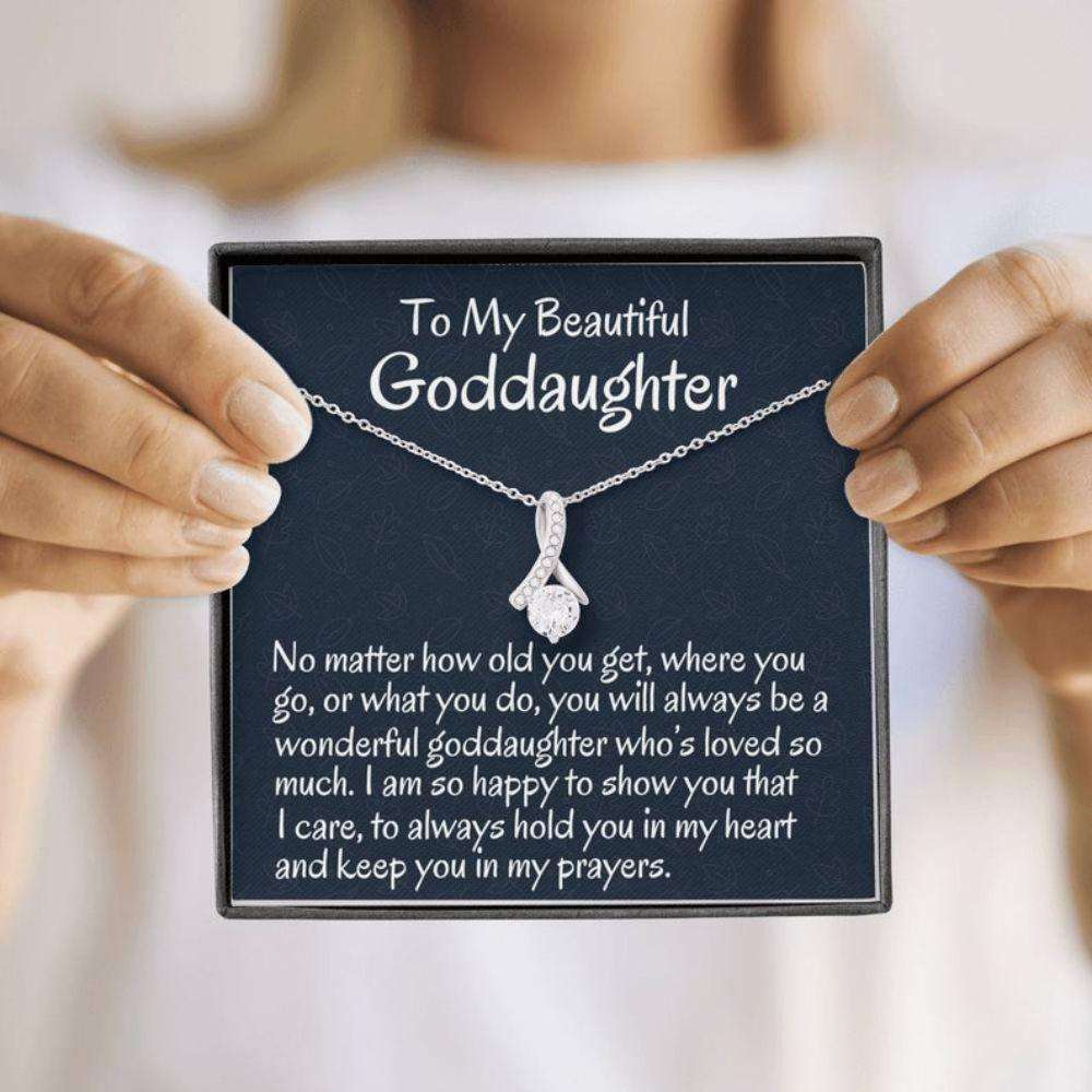 Goddaughter Necklace, To My Goddaughter Necklace Gift From Godmother Necklace Gift For First Communion, Confirmation, Birthday Gifts For Daughter Rakva