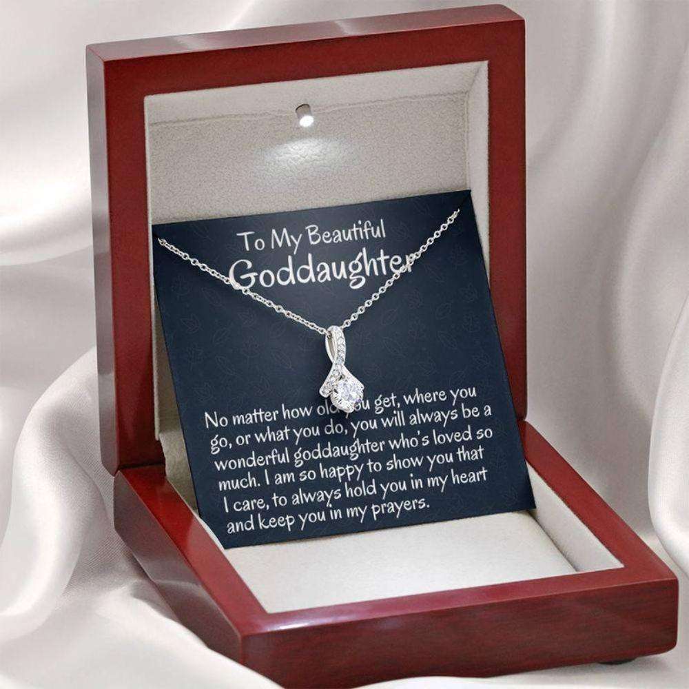 Goddaughter Necklace, To My Goddaughter Necklace Gift From Godmother Necklace Gift For First Communion, Confirmation, Birthday Gifts For Daughter Rakva