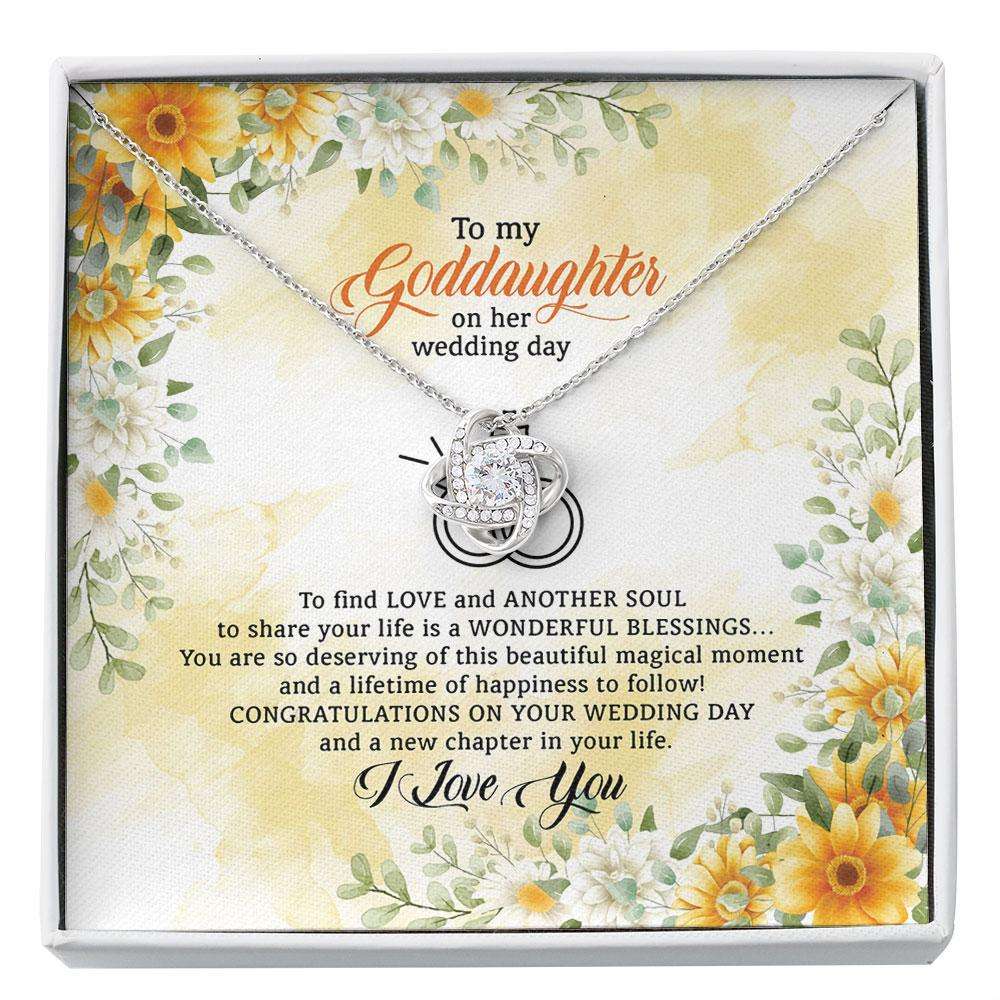 Goddaughter Wedding Necklace, Gift For Goddaughter On Her Wedding Day From Godmother Custom Necklace Gifts For Daughter Rakva