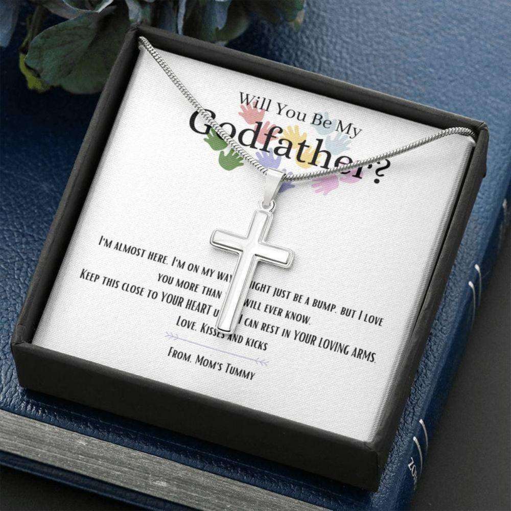 Godfather Necklace, Godfather Proposal Gift, Necklace For Godfather, Will You Be My Godfather Necklace Gifts For Godmother/ Godfather Rakva