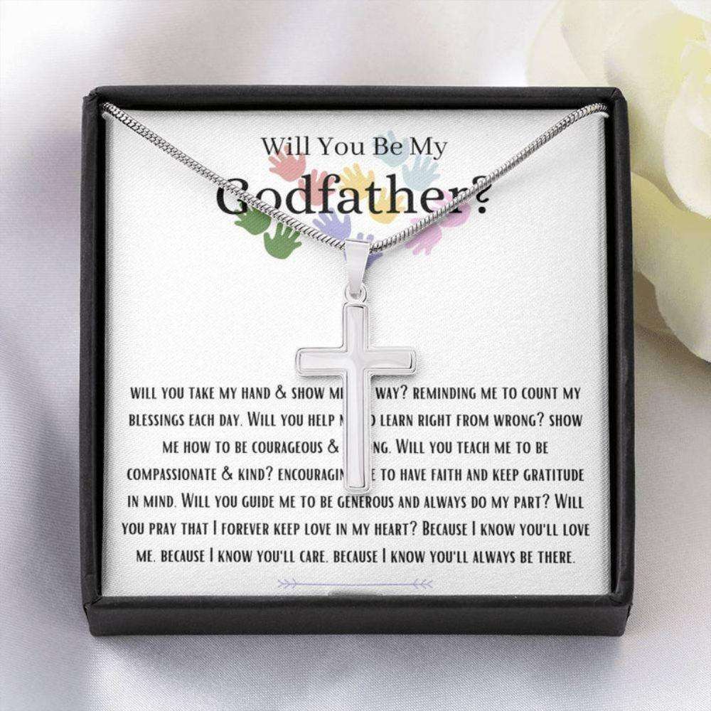 Godfather Necklace, Will You Be My Godfather Necklace, Future Godfather Gift, Godfather Proposal Gift Gifts For Godmother/ Godfather Rakva