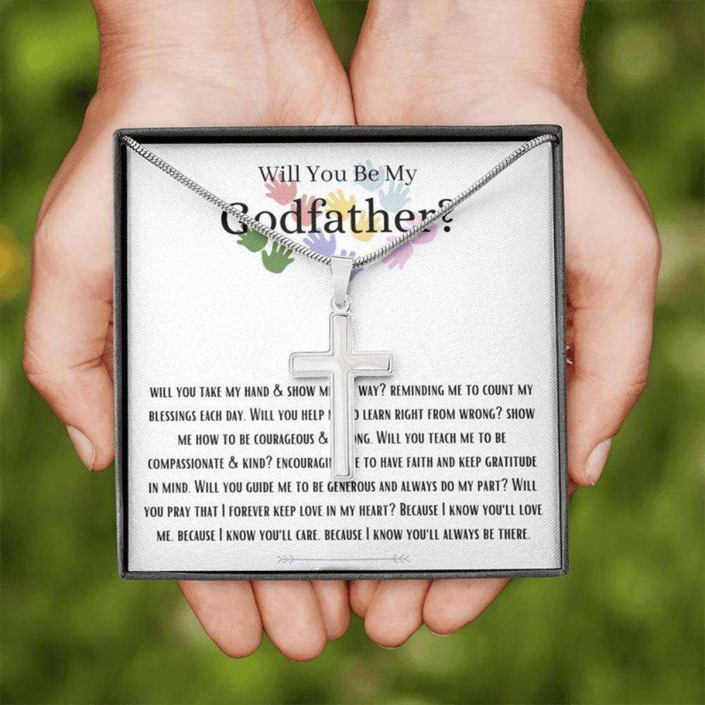 Godfather Necklace, Will You Be My Godfather Necklace, Future Godfather Gift, Godfather Proposal Gift Gifts For Godmother/ Godfather Rakva