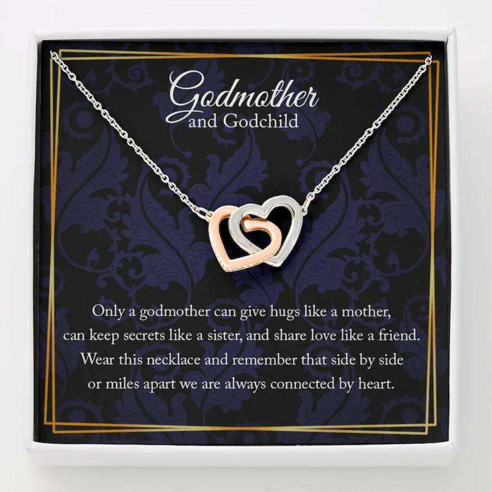 Godmother Necklace, Godmother And Godchild Gift Necklace, Gift For Godchild, Gift For Godmother Gifts For Goddaughter / Godson Necklace Rakva
