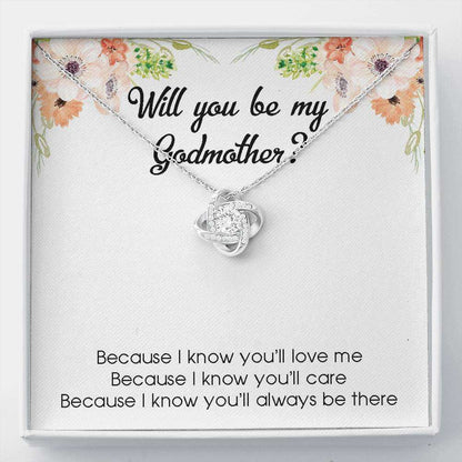 Godmother Necklace, Godmother Gift, Godmother Proposal Gift, Will You Be My Godmother Gifts For Goddaughter / Godson Necklace Rakva