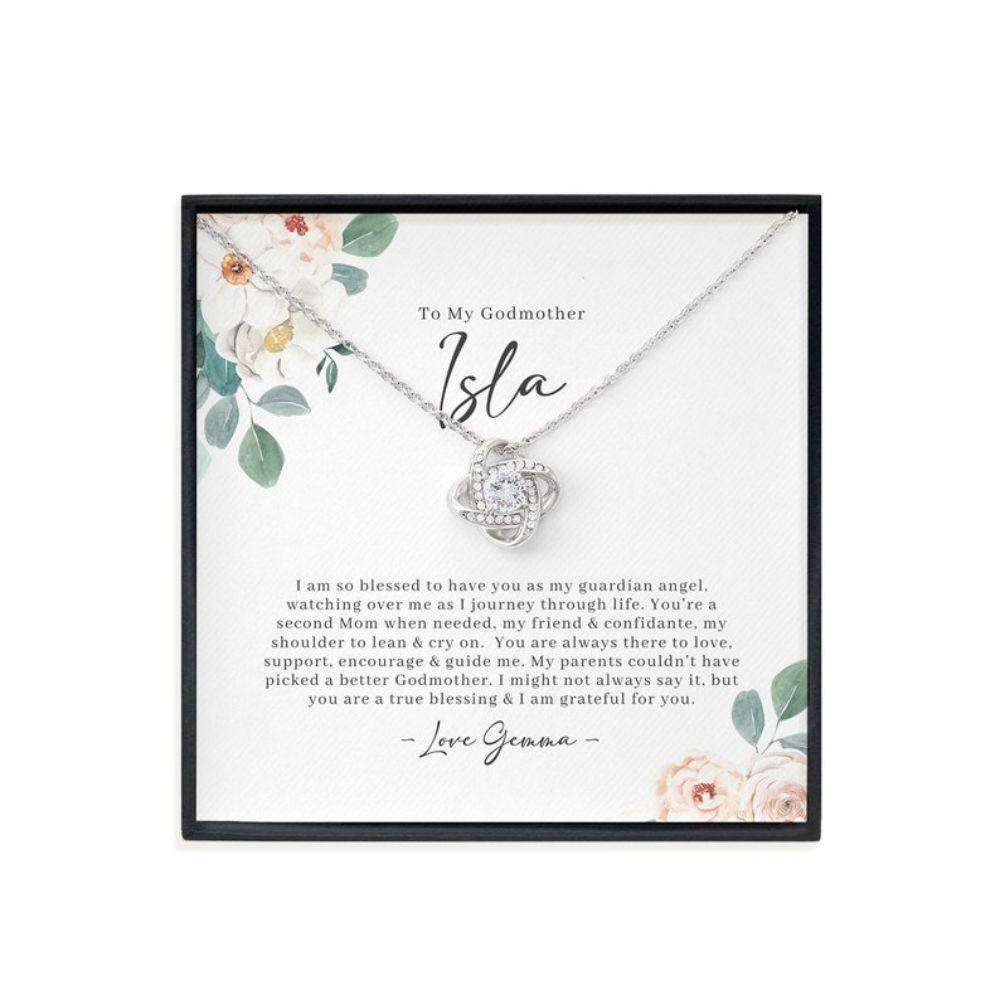 Godmother Necklace, Godmother Gift, Thank You Gift For Godmother, Mothers Day Necklace Gifts, Gift From Goddaughter To Godmother Gifts For Daughter Rakva