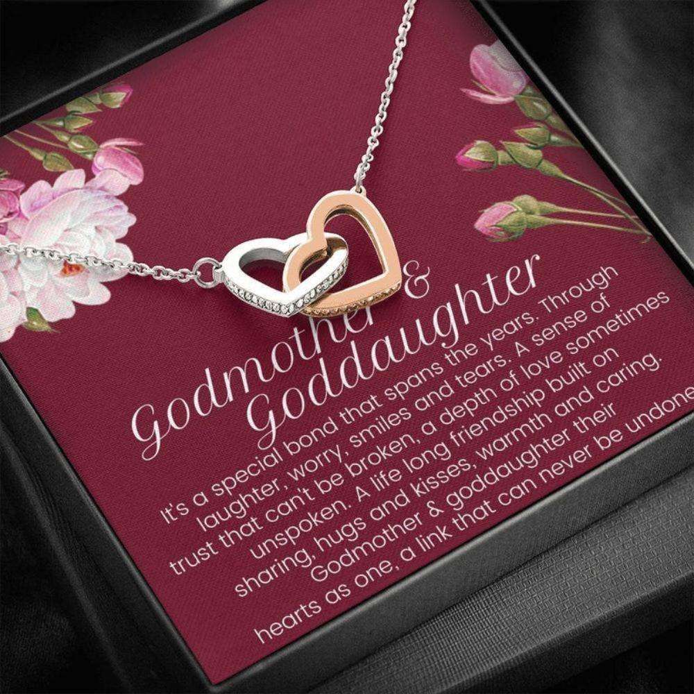 Godmother Necklace, Godmother & Goddaughter Necklace, Gift For Godmother And Goddaughter, Baptism Gift, Christmas Necklace Gifts For Daughter Rakva