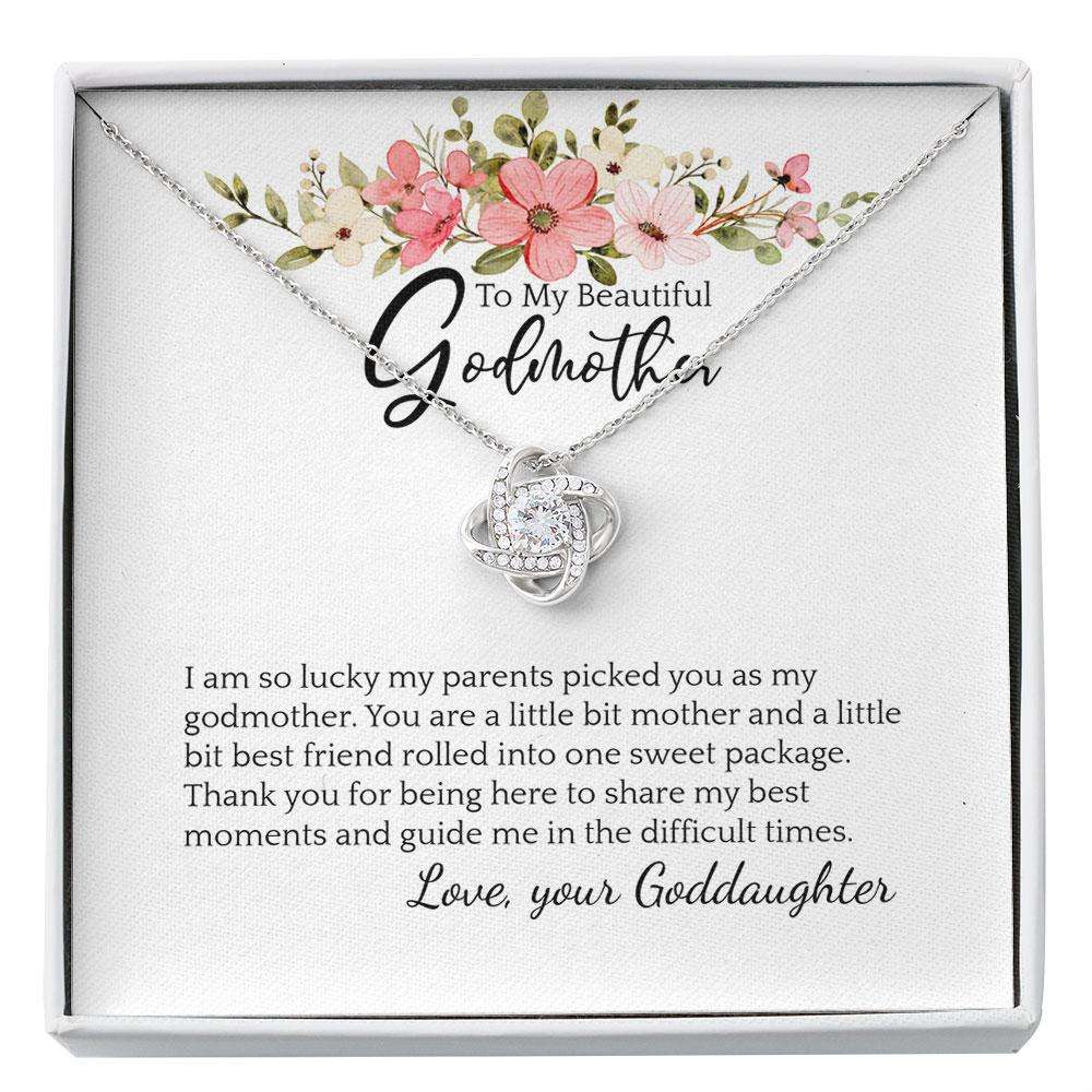 Godmother Necklace Godmother Message Card Thank You Godmother Sentimental Necklace Card Godmother Christmas Custom Necklace Gifts For Goddaughter / Godson Necklace Rakva