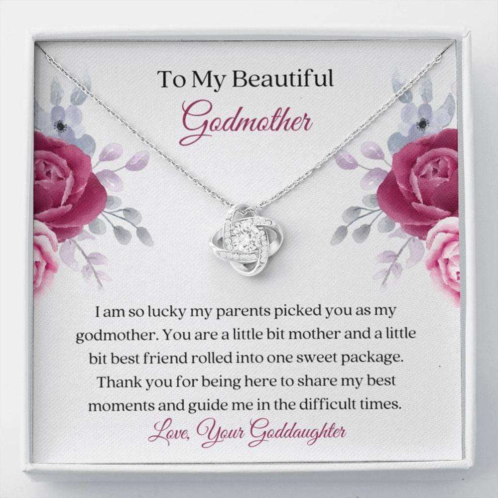 Godmother Necklace “ Godmother Message Card “ Thank You Godmother “ Sentimental Necklace Card “ Godmother Christmas Gift Gifts For Godmother/ Godfather Rakva