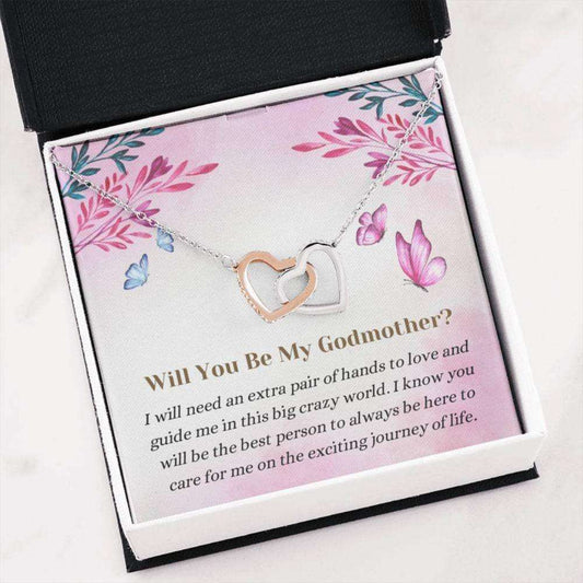 Godmother Necklace, Godmother Proposal Gift “ Will You Be My Godmother? “ Baptism Godmother “ Christening Necklace Gift Gifts For Godmother/ Godfather Rakva