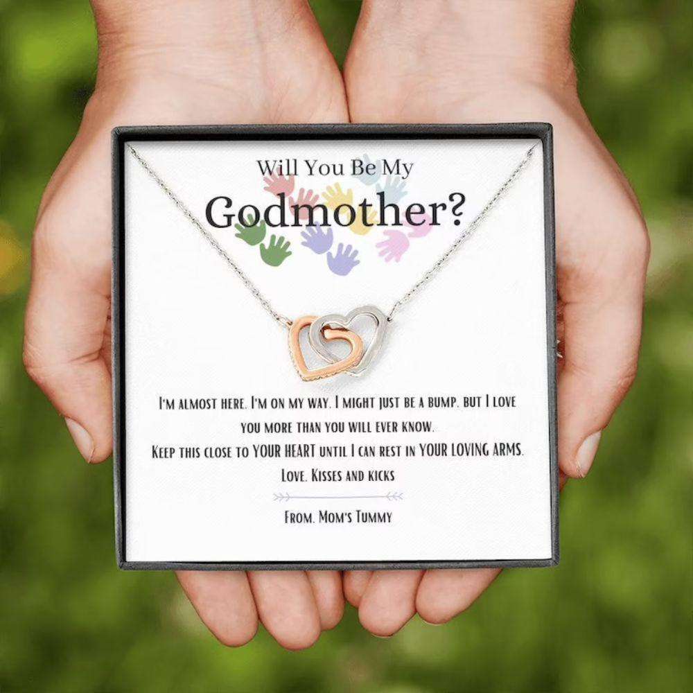 Godmother Necklace, Godmother Proposal Necklace Gift, Will You Be My Godmother, Fairy Godmother Gifts For Godmother/ Godfather Rakva