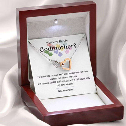 Godmother Necklace, Godmother Proposal Necklace Gift, Will You Be My Godmother, Fairy Godmother Gifts For Godmother/ Godfather Rakva