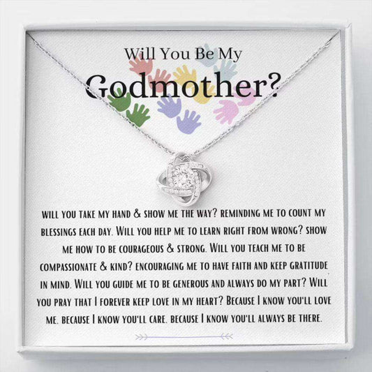 Godmother Necklace, Godmother Proposal Necklace Gift, Will You Be My Godmother, Fairy Godmother Gifts For Godmother/ Godfather Rakva