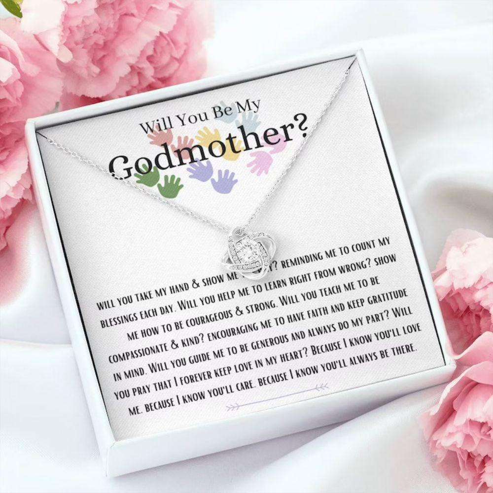 Godmother Necklace, Godmother Proposal Necklace Gift, Will You Be My Godmother, Fairy Godmother Gifts For Godmother/ Godfather Rakva