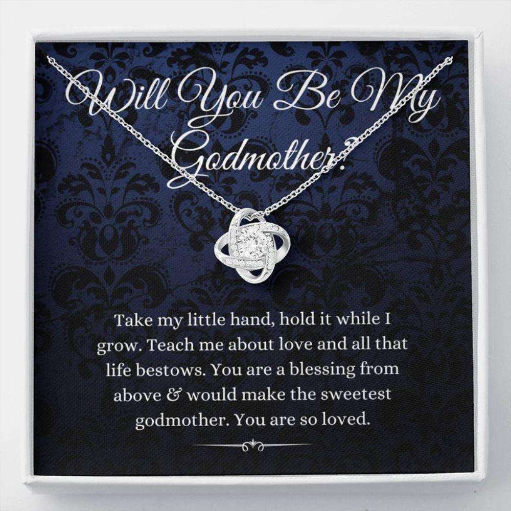 Godmother Necklace, Godmother Proposal Necklace, Will You Be My Godmother, Gift For Godmother Necklace Gifts For Goddaughter / Godson Necklace Rakva