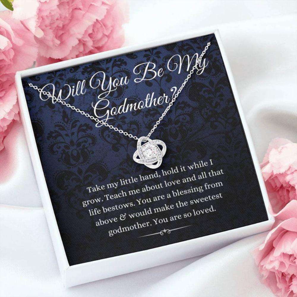 Godmother Necklace, Godmother Proposal Necklace, Will You Be My Godmother, Gift For Godmother Necklace Gifts For Goddaughter / Godson Necklace Rakva