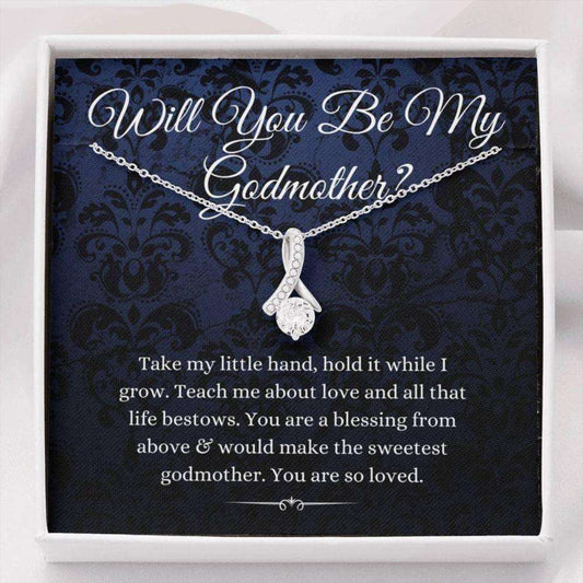 Godmother Necklace, Godmother Proposal Necklace, Will You Be My Godmother, Gift For Godmother Necklace Gifts For Goddaughter / Godson Necklace Rakva