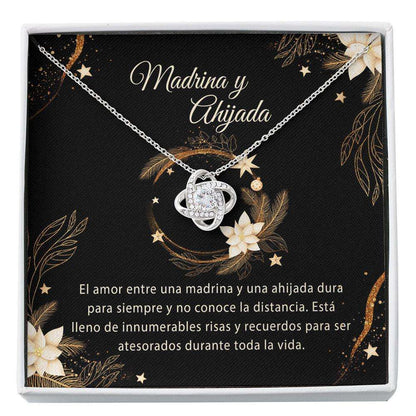 Godmother Necklace, Madrina Ahijada Collar Spanish Godmother Gift Sweet Goddaughter Keepsake Madrina Custom Necklace Gifts For Daughter Rakva