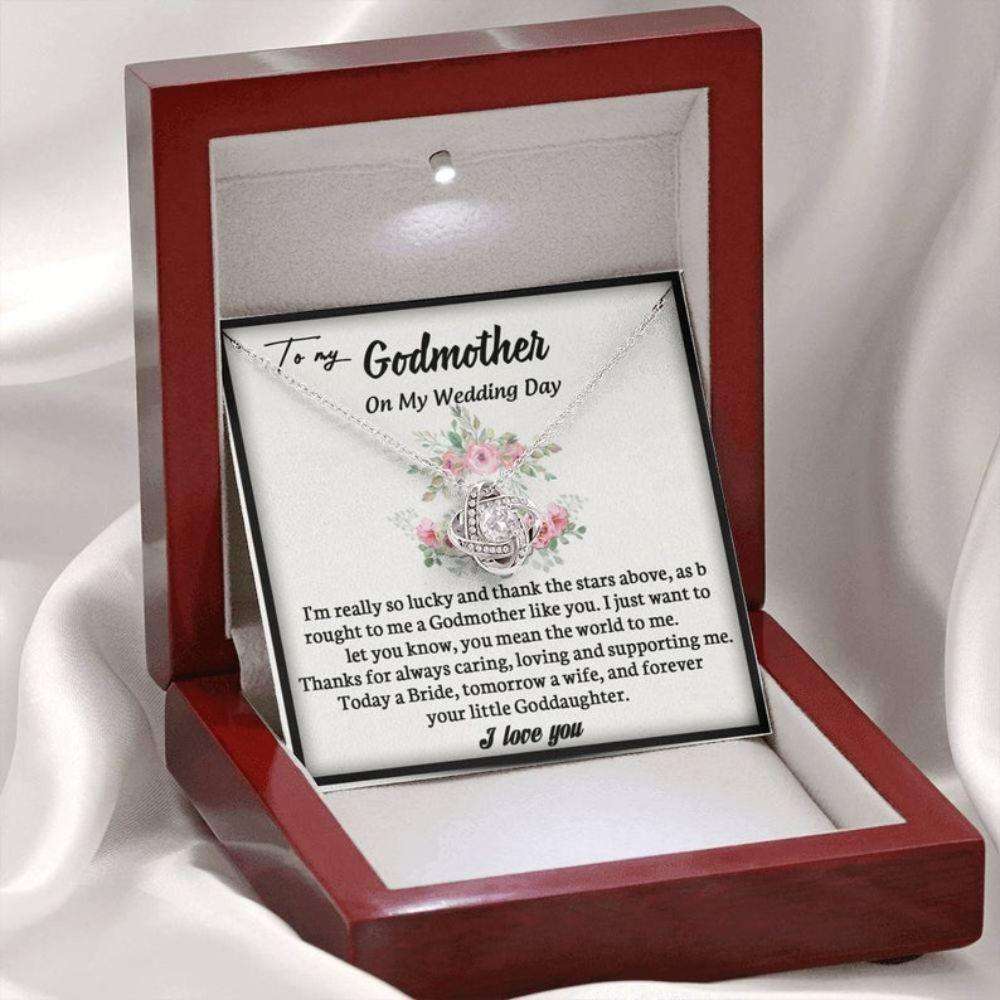 Godmother Necklace, Sentimental Gift For Godmother Of The Bride, Gift From Goddaughter To Godmother, Godmother Wedding Gift From Bride Gifts For Daughter Rakva