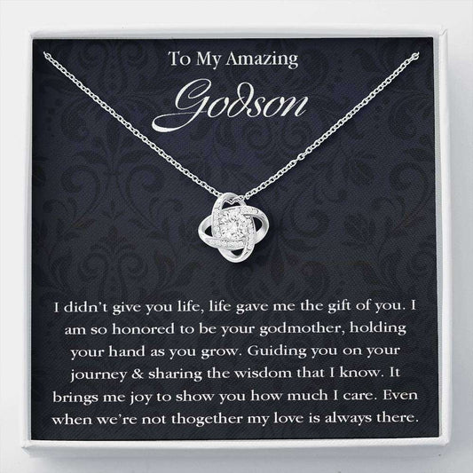 Godson Necklace, Godson Necklace Gifts From Godmother, Baptism, First Communion, Confirmation Gifts For Goddaughter / Godson Necklace Rakva