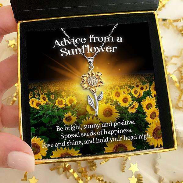 Golden Sunflower Sterling Silver Pendant Necklace By Rakva For Self Rakva