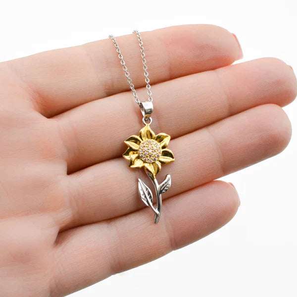 Golden Sunflower Sterling Silver Pendant Necklace By Rakva For Self Rakva