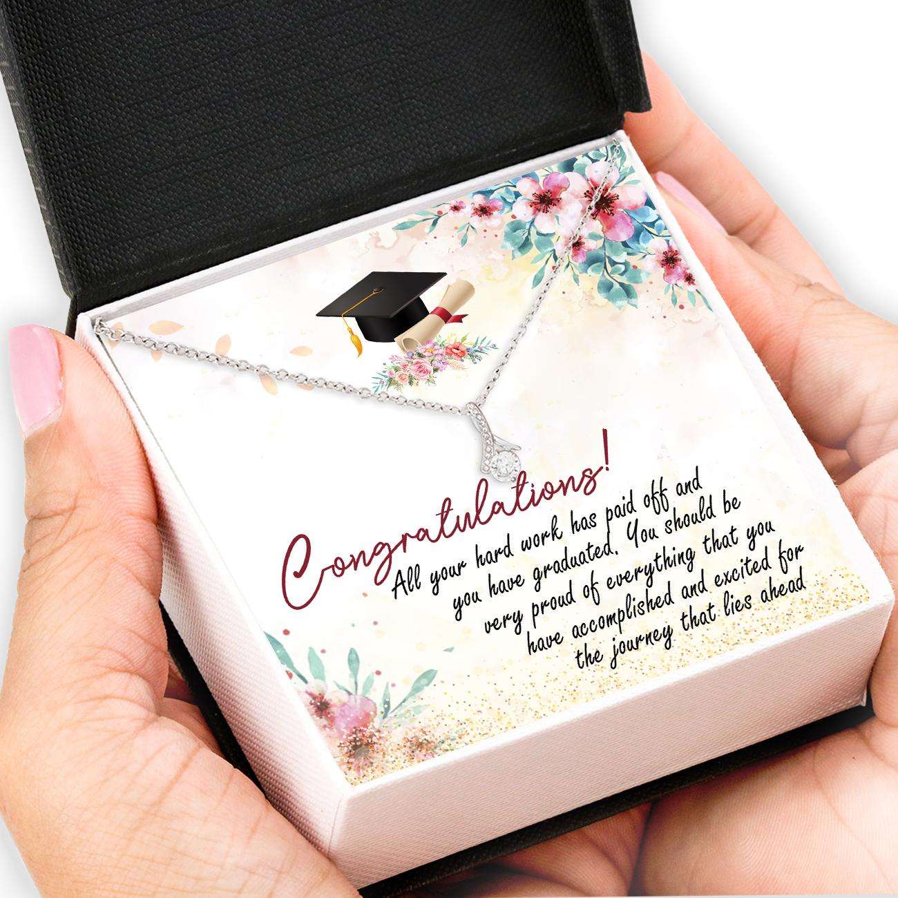 Graduation Necklace, Congratulations Graduate Necklace “ Graduation Gift Necklace For Girls College, High School, Senior For Archievement Rakva