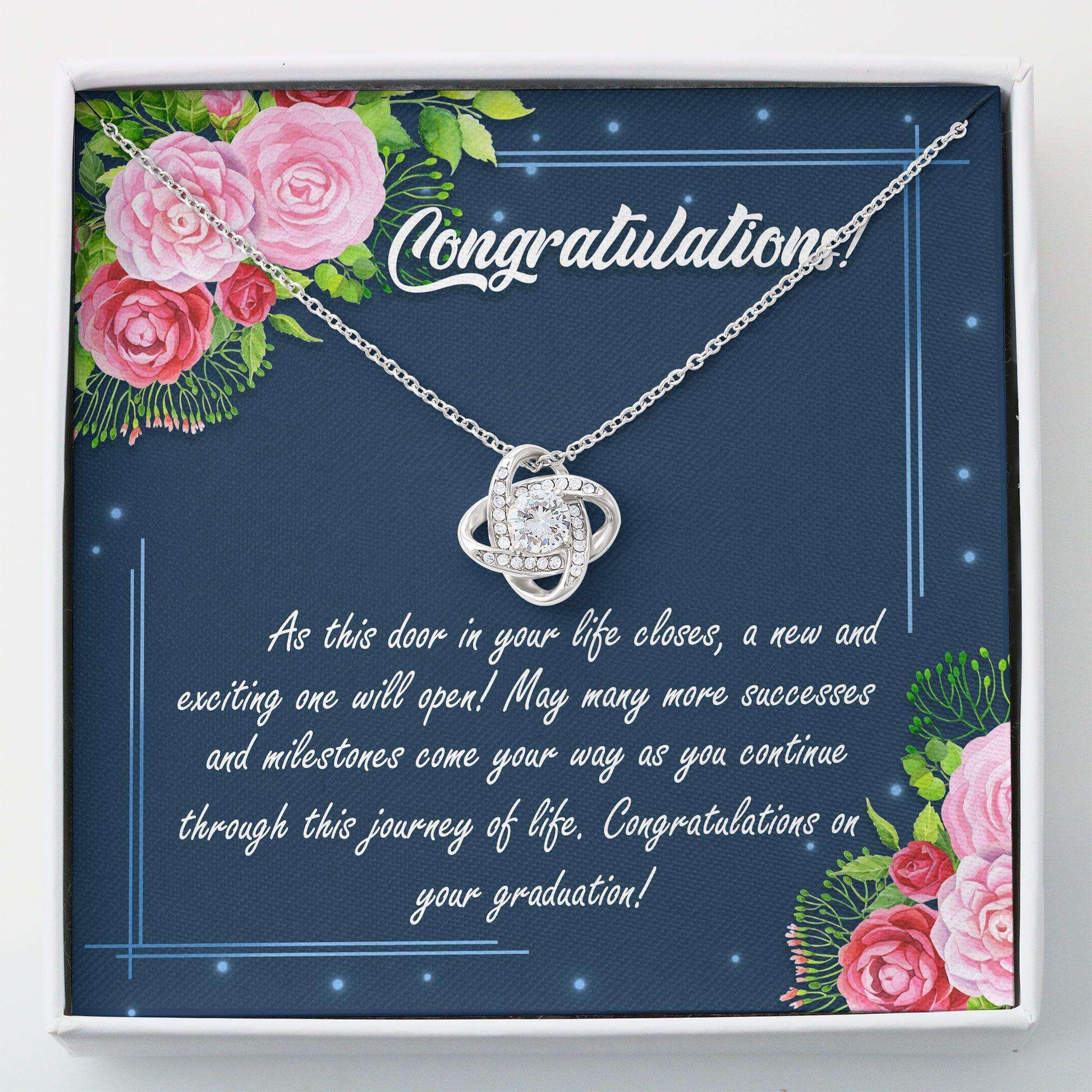 Graduation Necklace, Graduation Gift For Her Class Of 2024 Gift For Daughter, Friend “ Love Knot Dughter's Day Rakva