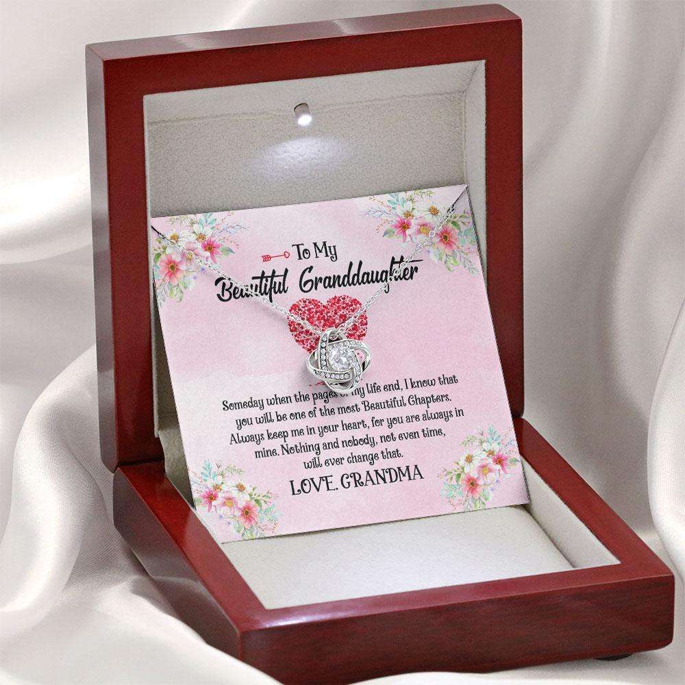 Granddaughter Gifts, Beautiful Page Life Most Chapter Keep In Heart Love Always, Necklaces From Grandma Grandmother Gifts For Daughter Rakva