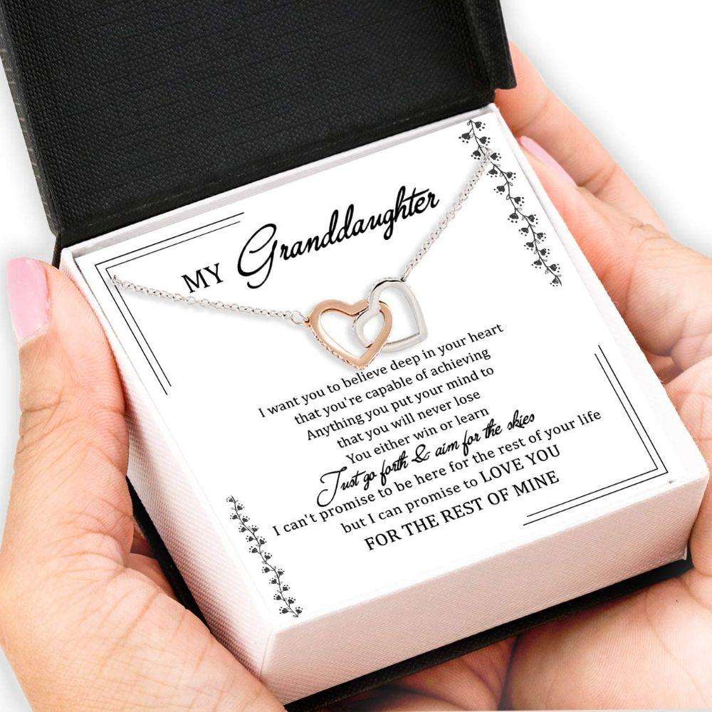 Granddaughter Neckace “ To Granddaughter Necklace Box Card Message Gifts For Daughter Rakva