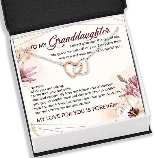 Granddaughter Neckace “ To My Granddaughter Necklace Card Message Gifts For Daughter Rakva