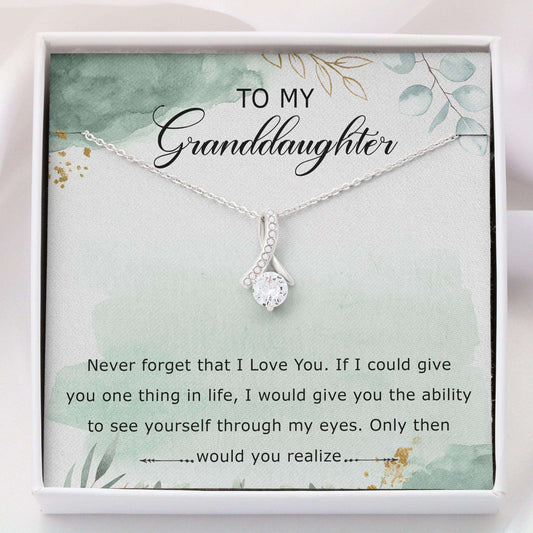 Granddaughter Necklace, Alluring Beauty Necklace “ Grandma To Granddaughter Gifts For Granddaughter Gifts For Daughter Rakva