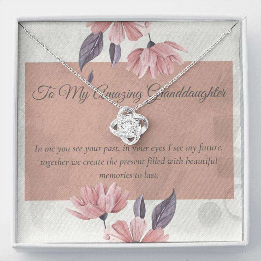 Granddaughter Necklace, Best Granddaughter Gift “ Sweet Granddaughter Card “ Meaningful Necklace “ Love From Grandma Necklace Gifts For Daughter Rakva