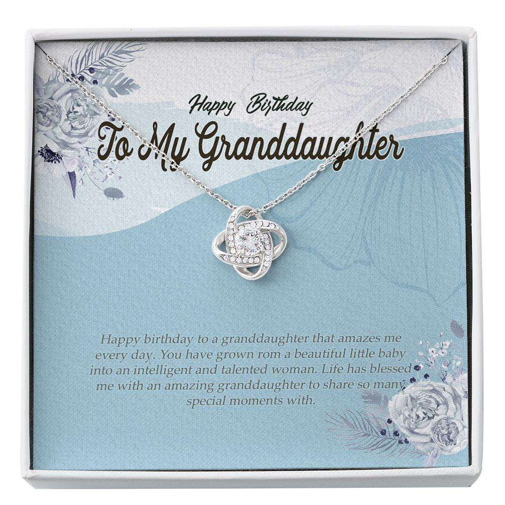 Granddaughter Necklace, Birthday Necklace Granddaughter Necklace Card Gift Pretty Knot Necklacelove From Grandma Custom Necklace Gifts For Daughter Rakva