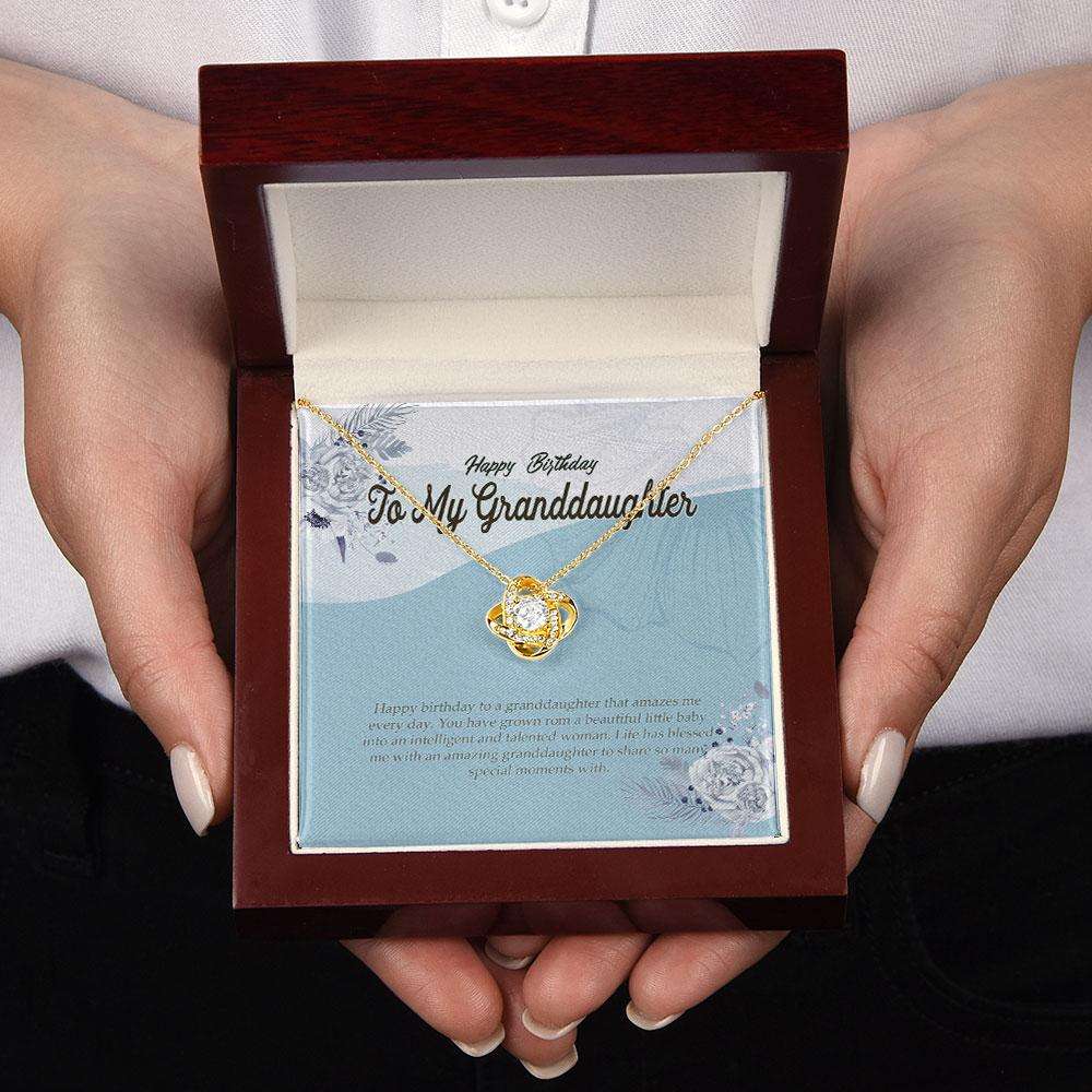 Granddaughter Necklace, Birthday Necklace Granddaughter Necklace Card Gift Pretty Knot Necklacelove From Grandma Custom Necklace Gifts For Daughter Rakva