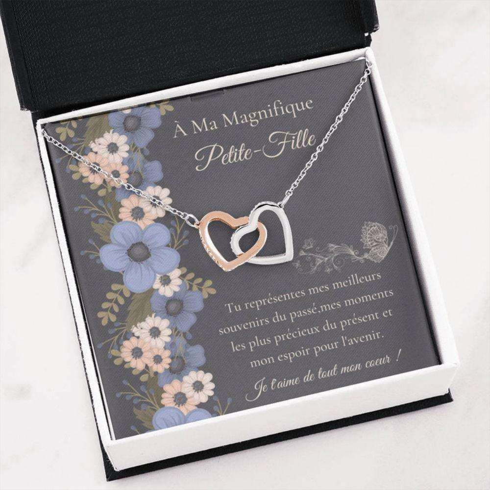 Granddaughter Necklace, Cadeau Petite-Fille “ French Language Gift “ Carte Petite-Fille “ French Granddaughter “ Bijoux Petite-Fille Gifts For Daughter Rakva