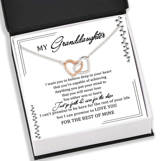 Granddaughter Necklace, Customize Name “ To Granddaughter Necklace Box Card Message “ Jewelry For Granddaughter For Her Gifts For Daughter Rakva