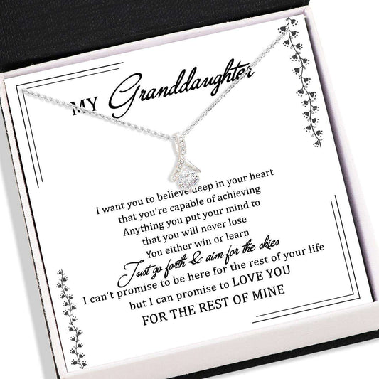 Granddaughter Necklace, Customize Name “ To Granddaughter Necklace Box Card Message “ Jewelry For Granddaughter For Her Gifts For Daughter Rakva