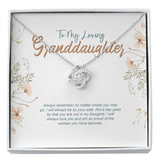 Granddaughter Necklace For Granddaughter Loving Message Card Sweet Family Keepsakes Granddaughter Christmas Custom Necklace Gifts For Daughter Rakva